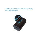 Wellue Oxysmart Bluetooth Fingertip Blood Oxygen Saturation Monitor with Alarm