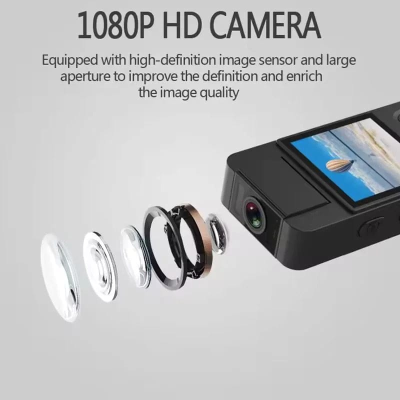 L12 Mini Body Camera WiFi Video Recorder 1080P Wearable Night Vision This L12 Mini Body camera has Ultra HD 1080P video recording, which you can use to capture dreamy moments in high resolution and smooth frames. It’s perfect for outdoor sports like climbing cycling, driving and gliding, skiing, diving, snorkeling, surfing, etc. Built-in WiFi and Mic: Share videos and images easily and freely. Night vision mode allows you to be fearless of the arrival of darkness, a high frame rate, and no stuttering. The use of an ultra-large aperture lens, high lighting, clearer image quality, and clearer details. One-click operation, easy to achieve audio and video recording. Real 1080P HD Action Camera: You can take incredible photos and ultra HD videos, clearly recording the beauty and wonders in your life! Longer working time: With a 3.7V/1400MA lithium battery, you don’t have to worry about time, and the recording time is up to 5-6 hours per battery, allowing you to capture every beautiful moment in your life. Capture more, share more: The 180° wide angle and the rotatable lens allow you to capture a wider angle of view for a wider field of view. It can also be your dash cam to keep your property safe. One thing for all. Enjoy yourself in a magical world: this action camera is perfect for outdoor sports, gliding, skiing, mountaineering, and driving. Of course, it can also be your meeting recorder. It is an action camera that is suitable for every occasion. L12 Mini Body Camera Video Recorder Features: Hotspot WiFi, real-time monitoring. Start recording with one button. 120 degrees wide angle. Record and charge at the same time. Stereo external playback. 1080P resolution. Support 8GB to 256GB TF cards (excluding TF cards). Automobile tachograph, automobile DVR, sports DV and webcam. Take photos and videos. Record audio and video at the same time. Synchronize system time. It can be used for bicycles, motorcycles, automobiles, etc. Long battery life: about 6 hours of continuous recording time. High-speed C-port for charging and transmission. Playback software: QQPlayer/Potplayer/VLCmedia/SMPlayer. Support taking photos during recording. The wireless network is barrier-free within 5-10 meters. (No remote control). Other auxiliary functions: An auxiliary lamp/can be installed on the bracket. Support circular recording, infrared night vision, and multiple languages. Continuous shooting: support (5 continuous shooting). Charging time: about 2-3 hours. Mini Body Camera Video Recorder Specifications: WiFi function: support (P2P) Lens rotation: 180 degrees Lens: wide-angle lens Sensor: CMOS/2063 Display screen: 1.4 inches Video coding: H.264 Video format: MOV format 1920 * 1080P Photo format: JPG Video format: MOV Image scale: 16:9 Number of video frames: 30FPS Support TF memory card: 8GB to 256GB (excluding TF cards) Battery capacity: 3.7V/1400MA lithium battery Microphone: built-in microphone Photo resolution: 40M/21M/12M/10M/8M/5M/2MHD/1.3M/VGA Video resolution: FHD1080P/1080P/720P Cycle video: 1 minute, 2 minutes, 3 minutes, 5 minutes, 10 minutes White balance: automatic, daylight, overcast, tungsten lamp, fluorescent lamp Timing photography: support (off, on for 2 seconds, 5 seconds, 10 seconds) Language support: Simplified Chinese, Traditional Chinese, English, Japanese, Korean, Russian, Portuguese, Italian, German, French, and Spanish. Size (MM): 105 * 39 * 16.50mm Package includes: 1 * WiFi camera 1 * User manual 1 * cable
