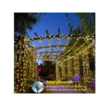 ooklee Solar Powered String Lights,Solar Fairy Lights Warm White,10 Meters