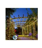 ooklee Solar Powered String Lights,Solar Fairy Lights Warm White,10 Meters