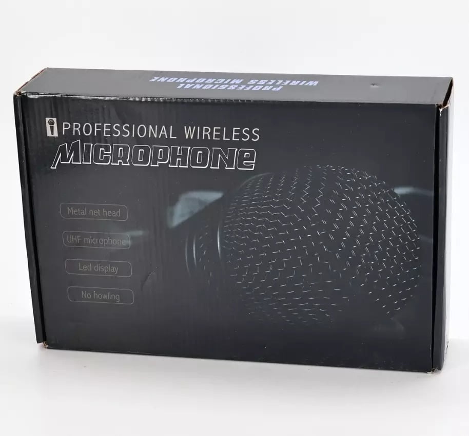 Professional VHF Wireless Microphone Handheld Karaoke w/ Receiver 2 Pcs-1656 Professional VHF Wireless Microphone Handheld Karaoke w/ Receiver 2 Pcs-1656
