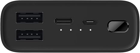 Xiaomi Mi Power Bank 3 Ultra Compact, 10000 mAh, Black