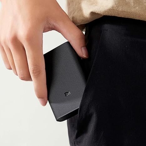Xiaomi Mi Power Bank 3 Ultra Compact, 10000 mAh, Black