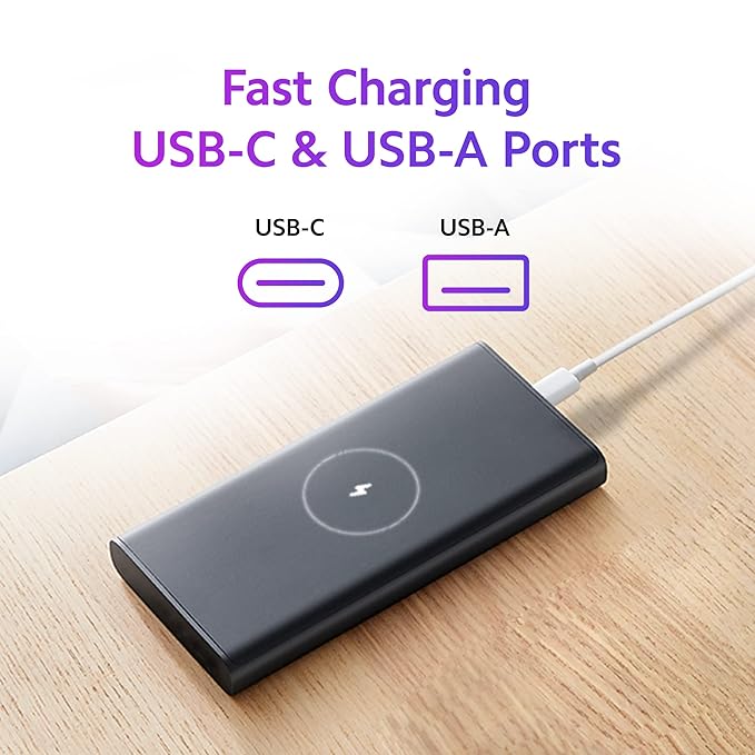 MI Lithium Ion Xiaomi Wireless Power Bank 10000mAh | 22.5W Fast Charging