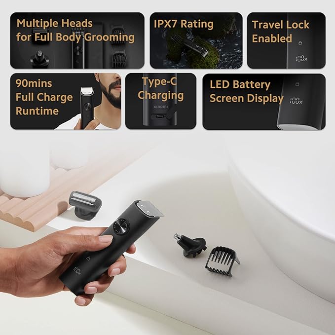Mi Grooming Kit Pro (Trimmer Kit),Face,Hair,Body - All-In-One