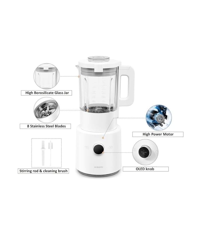 Xiaomi Smart Blender, 8-Blade Multi-Angle Chopping, Hot and Cold Dual-mode Blending Xiaomi Smart Blender, 8-Blade Multi-Angle Chopping, Hot and Cold Dual-mode Blending