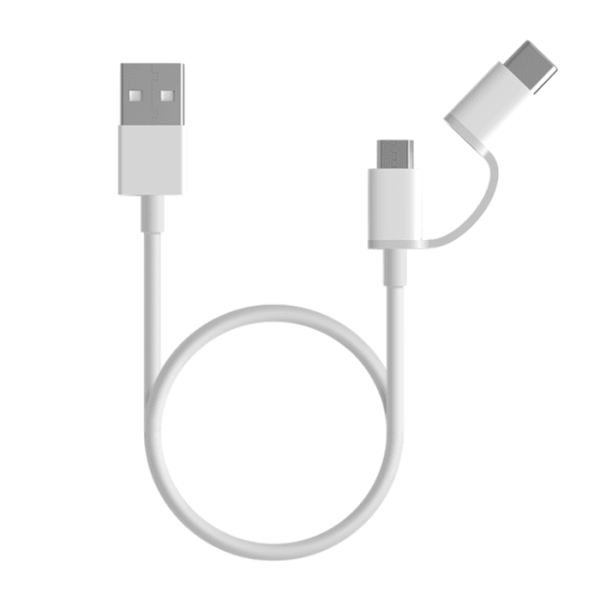 Mi 2-in-1 USB Cable (Micro USB to Type C) 100 cm