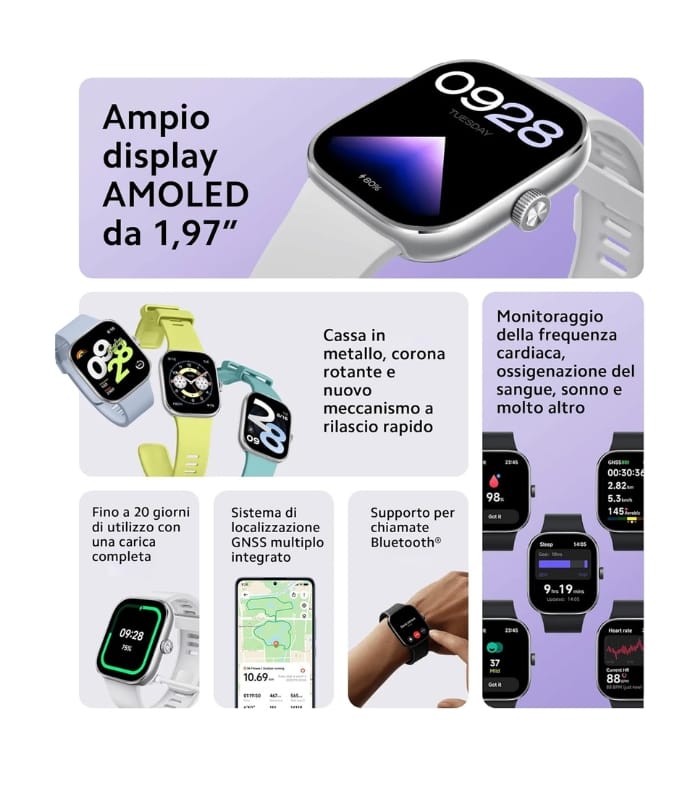 Redmi Watch 4 with 1.97-inch AMOLED Display (Silver grey) Redmi Watch 4 with 1.97-inch AMOLED Display (Silver grey)