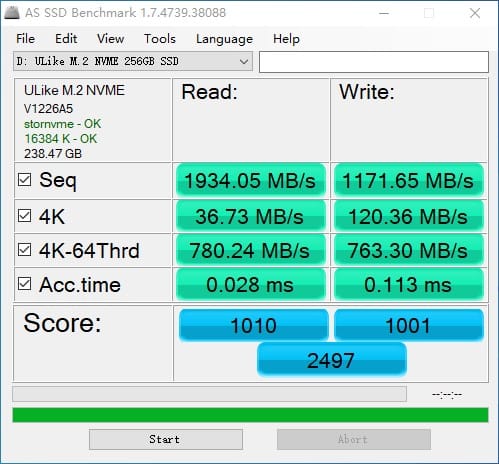 EASE M.2 NVMe SSD 256GB