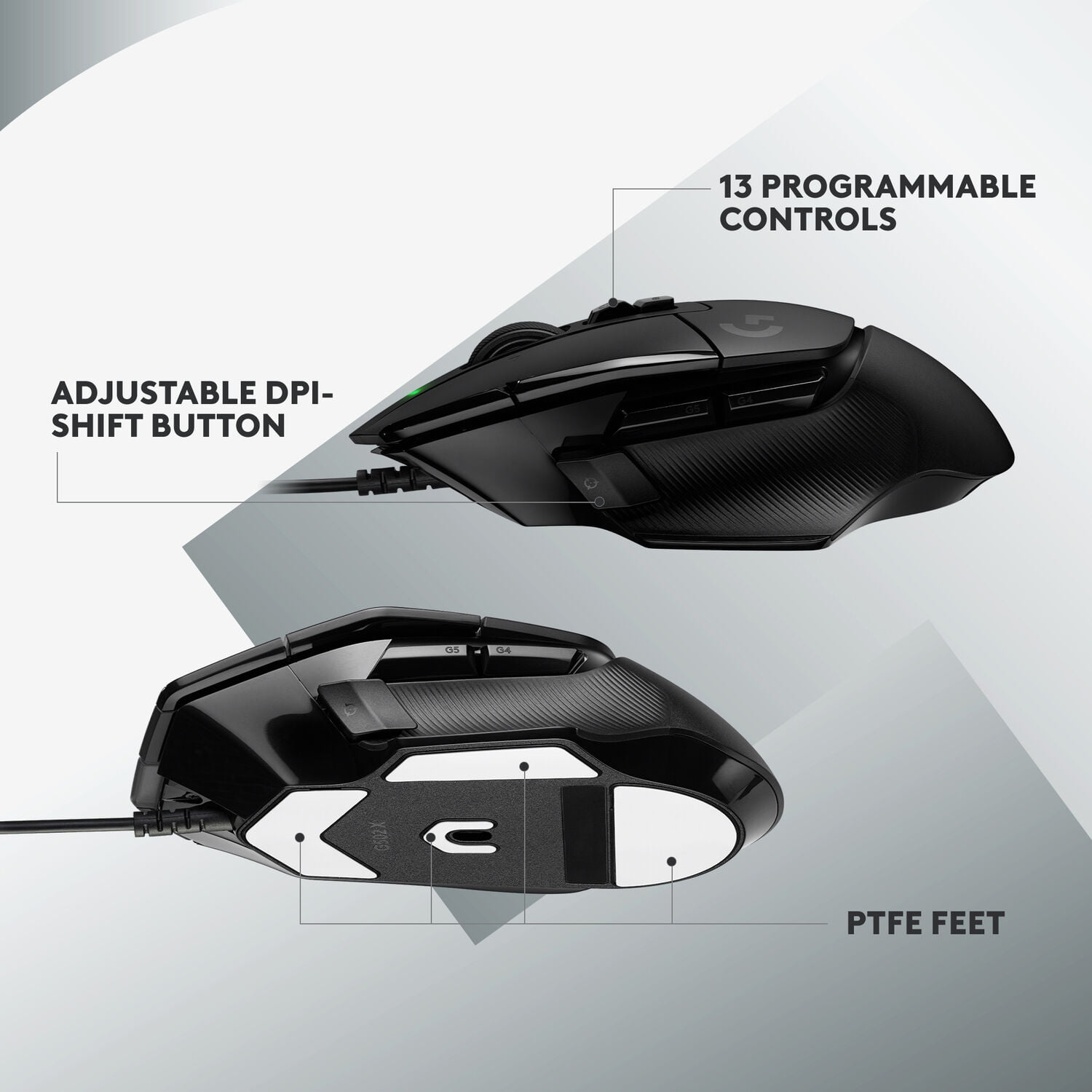 Logitech G502 X Wired Hyper-Fast Scroll Gaming Mouse
