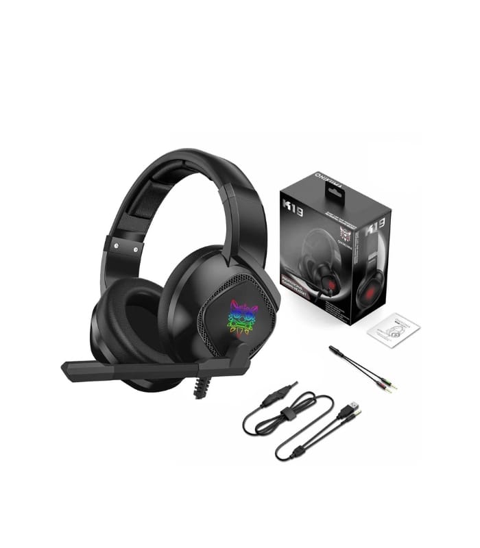 ONIKUMA K19 RGB Wired Stereo Gaming Headset True Noise Cancellation ONIKUMA K19 RGB Wired Stereo Gaming Headset True Noise Cancellation