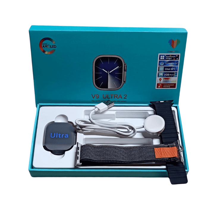 V9 Ultra 2 Smart Watch | Amoled HD Display V9 Ultra 2 Smart Watch | Amoled HD Display