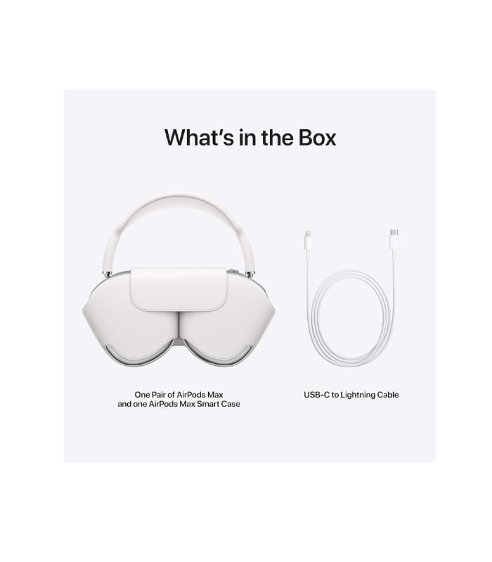 _AIRPODS MAX WIRELESS ANC HEADPHONE WITH POUCH SILVERBLACK (1) AIRPODS MAX WIRELESS ANC HEADPHONE WITH POUCH SILVER/BLACK
