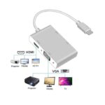 4 in 1 Multi Hub USB C to HDMI DVI VGA USB3.0 Converter Adapter