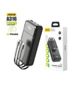 Aspor A316 20000mAh 22.5W Built-in Cable Fast Charging Power Bank