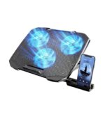 F2 Plus CoolCold Gaming Cooler 3 Big Fans Cooling Pad-