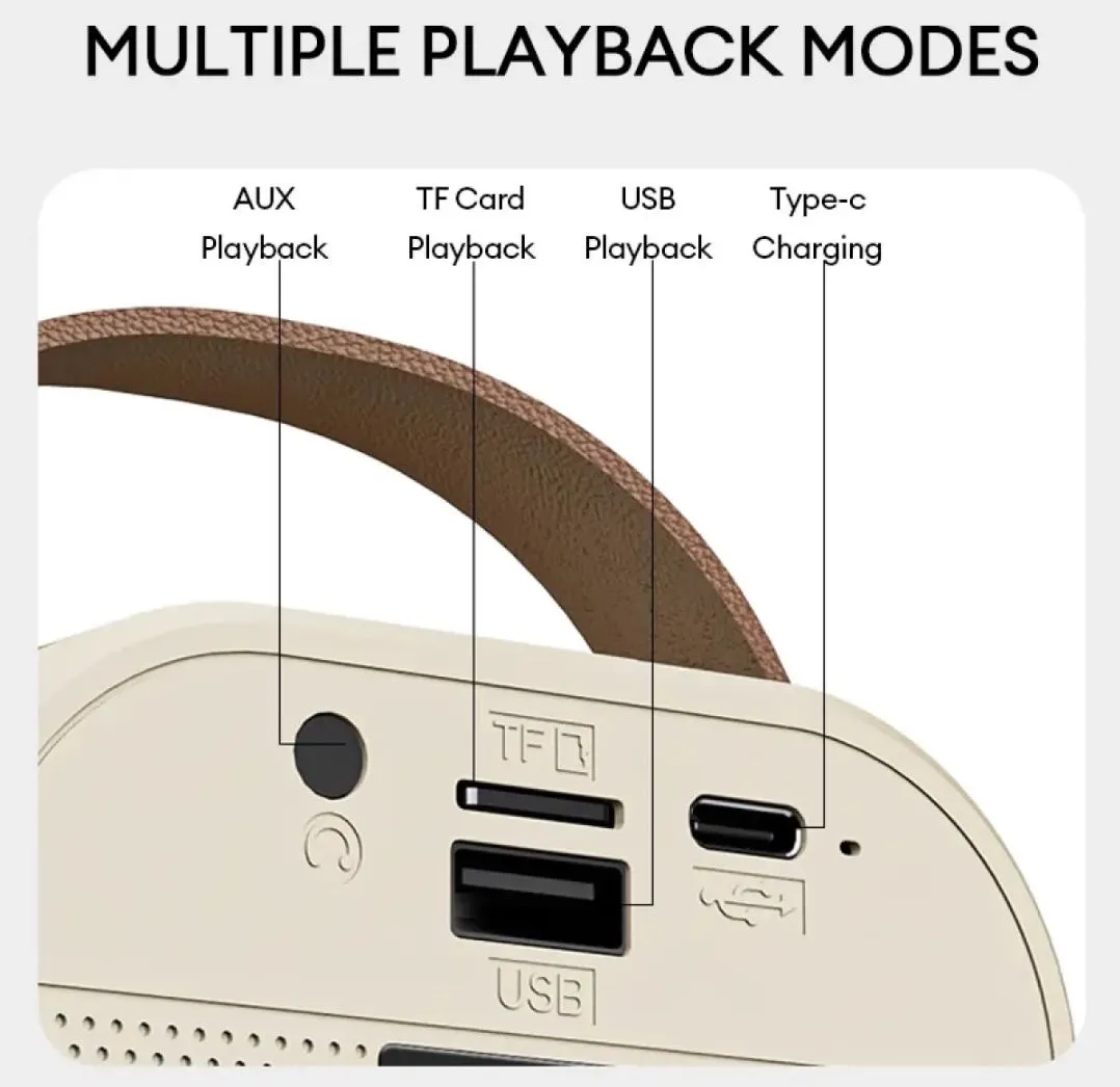 K12 Mini Audio Microphone Karaoke Family Wireless Bluetooth Speaker