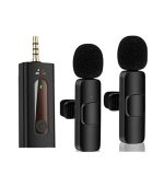 K35 High Quality Wireless Dual Microphone For Mobile Phone And Camera