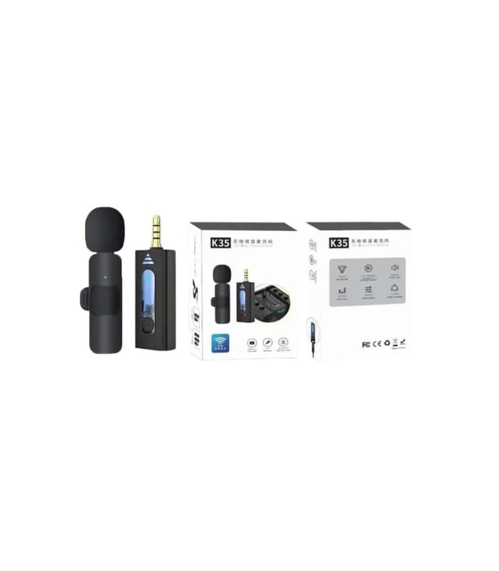 K35 High Quality Wireless Dual Microphone For Mobile Phone And Camera