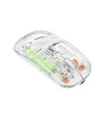 New Transparent Wireless + Bluetooth Dual-Mode Rechargeable Mouse