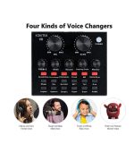 PodCast Mic BM800+V8 AMP CONDENSER MICROPHONE METAL BODY