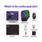 5in1 Mobile Gaming Keyboard Mouse M9 for BGMI