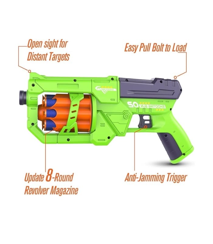_8-Dart Rotating Drum Toy Gun for boys-Girls 8-Dart Rotating Drum Toy Gun for boys-Girls