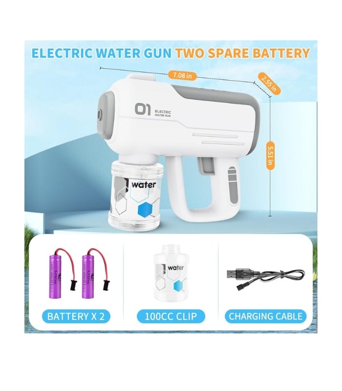 _Excefore Electric Water Gun Toy – Shoots Up to 40 Feet, for Kids & Adults (2) Excefore Electric Water Gun Toy - Shoots Up to 40 Feet, for Kids & Adults
