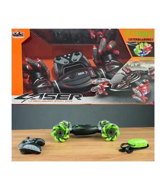 Laser Lateral Burst Stunt Car RQ 3036-1 Hand and Remote Controlled Laser