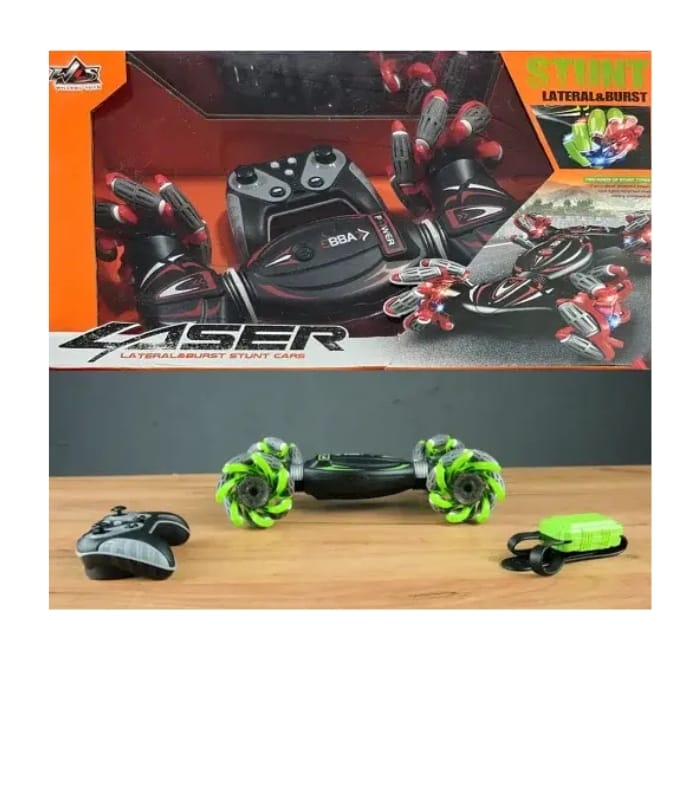 Laser Lateral Burst Stunt Car RQ 3036-1 Hand and Remote Controlled Laser