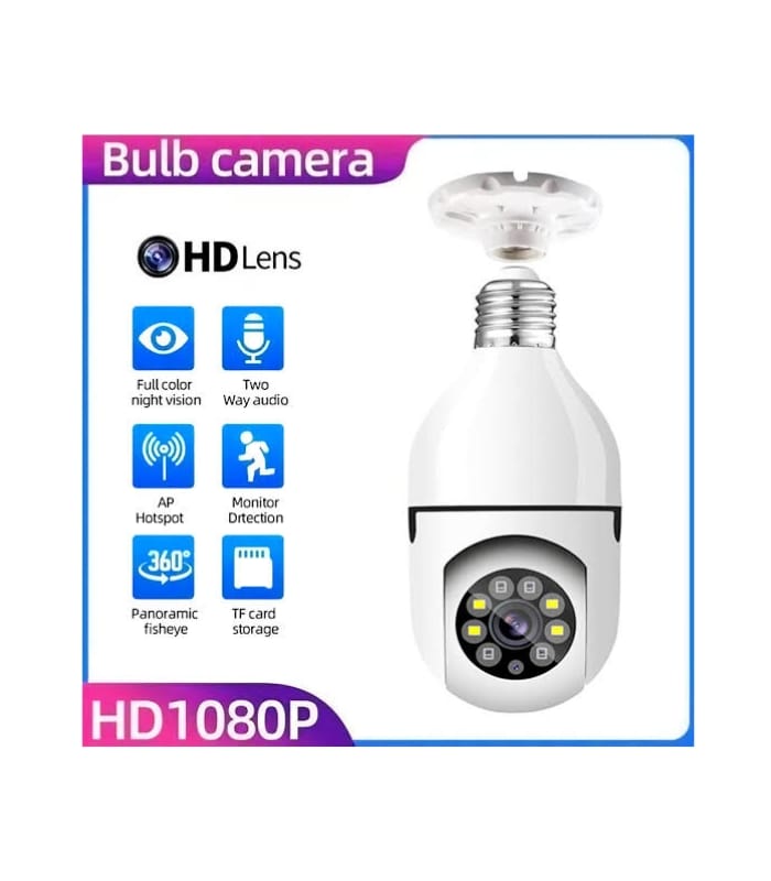 _Speed-X CA-E25 Bulb camera 1080p Wifi 360 Degree with V380pro App (2) Speed-X CA-E25 Bulb camera 1080p Wifi 360 Degree with V380pro App