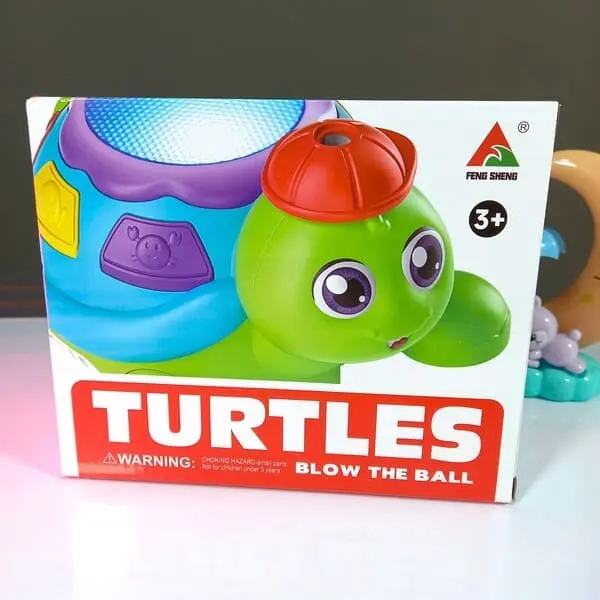 Blow The Ball Turtle Toy With Music & Lights