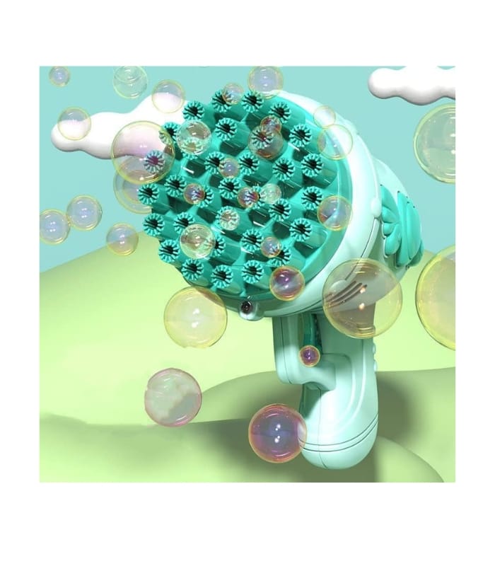 _Bubble Gun 32-Hole Bubble Machine Angel Bazooka Bubble Gun Electric (1) Bubble Gun 32-Hole Bubble Machine Angel Bazooka Bubble Gun Electric