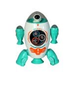 Space Rocket Musical Toy for Kids with Dynamic Flashing Lights and Rotation Feature