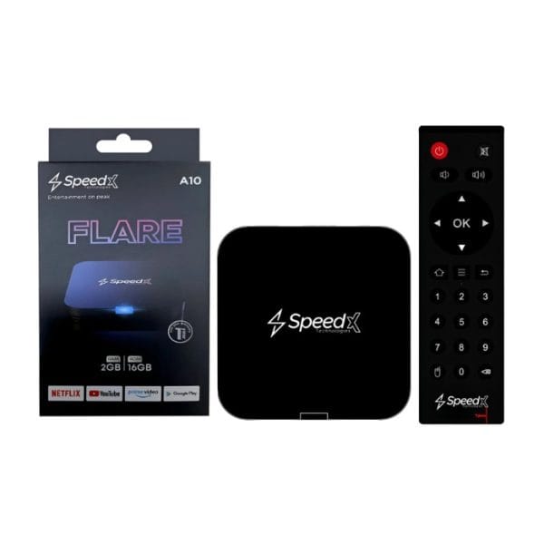 Speed-X Flare A10 Quad-Core 4K Smart TV Box 2GB+16GB