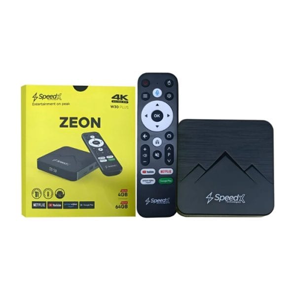 Speed-X W30 Plus Zeon Quad-Core Arm Cortex A53 Android 14.0V Smart TV Box (4GB+64GB)