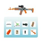 Thunder Blaster Gun M762 Automatic Gun with Telescope Electric Rifle
