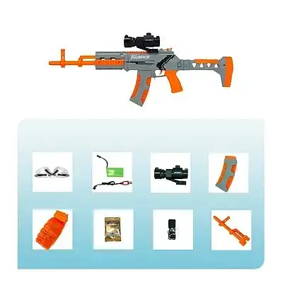 Thunder Blaster Gun M762 Automatic Gun with Telescope Electric Rifle