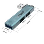 Onten 3 in 1 USB HUB to 3 Port Hub US51
