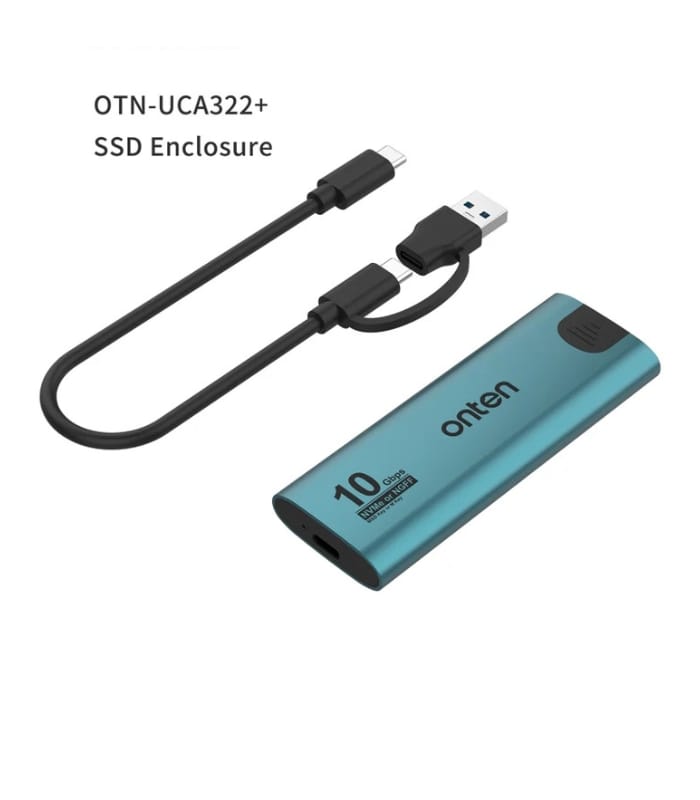 Onten UCA322+ 10Gbps M.2 M-key NVMe NGFF SSD Enclosure (1) Onten UCA322+ 10Gbps M.2 M-key NVMe NGFF SSD Enclosure