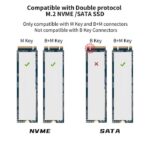 Onten UCA322+ 10Gbps M.2 M-key NVMe NGFF SSD Enclosure