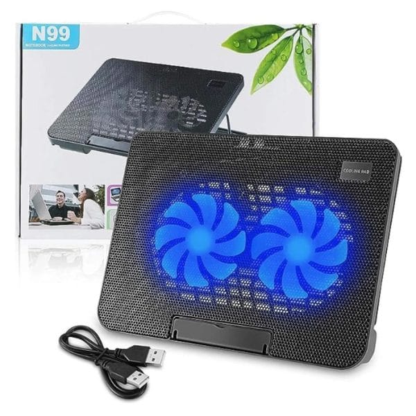 Speed-X N99 2 Fan Cooling PAD With Two USB and Light