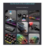 Friend Wolf XT10 Wired Mechanical Keyboard Mouse, Blue Switch