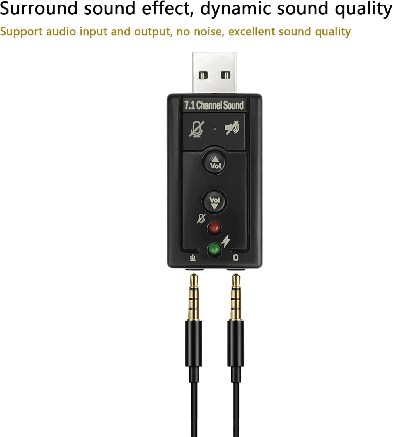 Sound Card 7.1 Channel USB External Audio Adapter