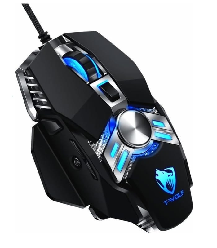 _T-WOLF V10 WARRIOR BLACK RGB GAMING MOUSE T-WOLF V10 WARRIOR BLACK RGB GAMING MOUSE