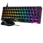 Wordsworth Mechanical Gaming Keyboard and Comfortable Mouse combo With RGB Lights - Black