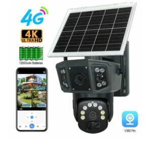 Speed-X CA-WC013 2MP 4G Solar PTZ Outdoor Smart Camera with Motion